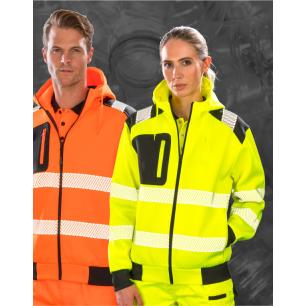 Hi Vis Hoodie Zip 100% Recycled