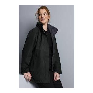 Ladies regatta coat black premium c/w logo